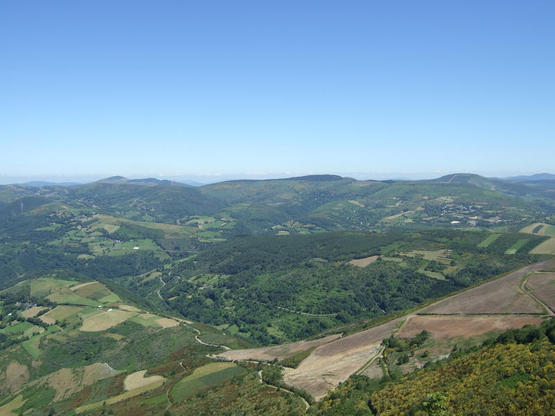 Vistas do concello de Pedrafita dende A Pena do Tallo